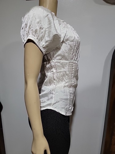 Neslay Collection schulterfreies Oberteil Damen Größe S Nacar weiß neu mit Etikett #C4 - Bild 4 von 13