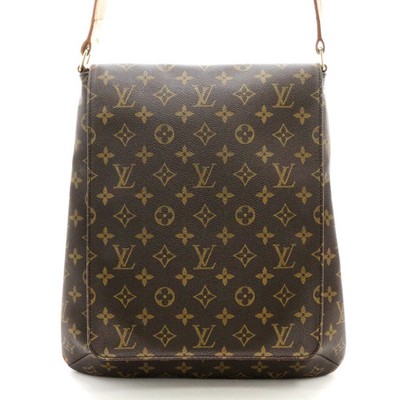 Louis Vuitton Muste M51256 Monogram Canvas Leather Shoulder Bag Brown