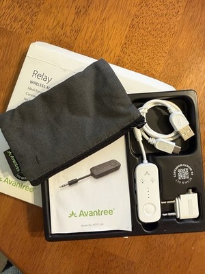 Avantree Relay Wireless Audio Transmitter BTTC-218-W aptX Dual - Unused Open box