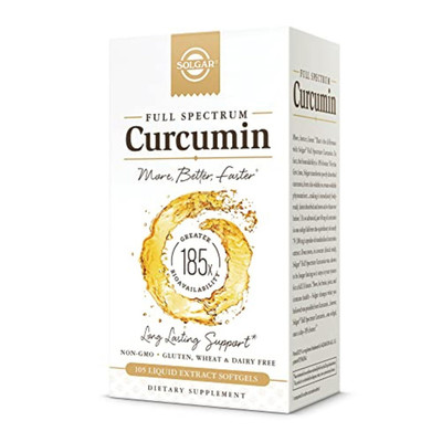 Solgar Full Spectrum Curcumin - 105 Licaps - Superior Absorption - Brain Joint