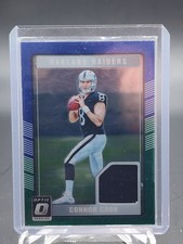 CONNOR COOK 2016 DONRUSS OPTIC ROOKIE THREADS JERSEY BLUE GREEN RC #DRT-CO Q5939