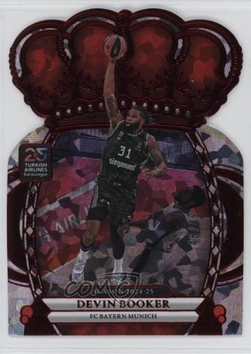 2024-25 Panini Crown Royale EuroLeague Crystal Red 46/49 Devin Booker #56 19n6