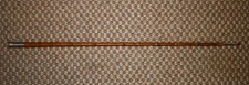 Antique Silver Capped Bamboo Walking Stick / Cane from Thailand