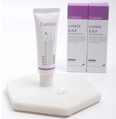 Coreana LUVACE E.G.F Cica-Care Cream 50ml 1.69fl.oz EGF Ceramide Madecassoside