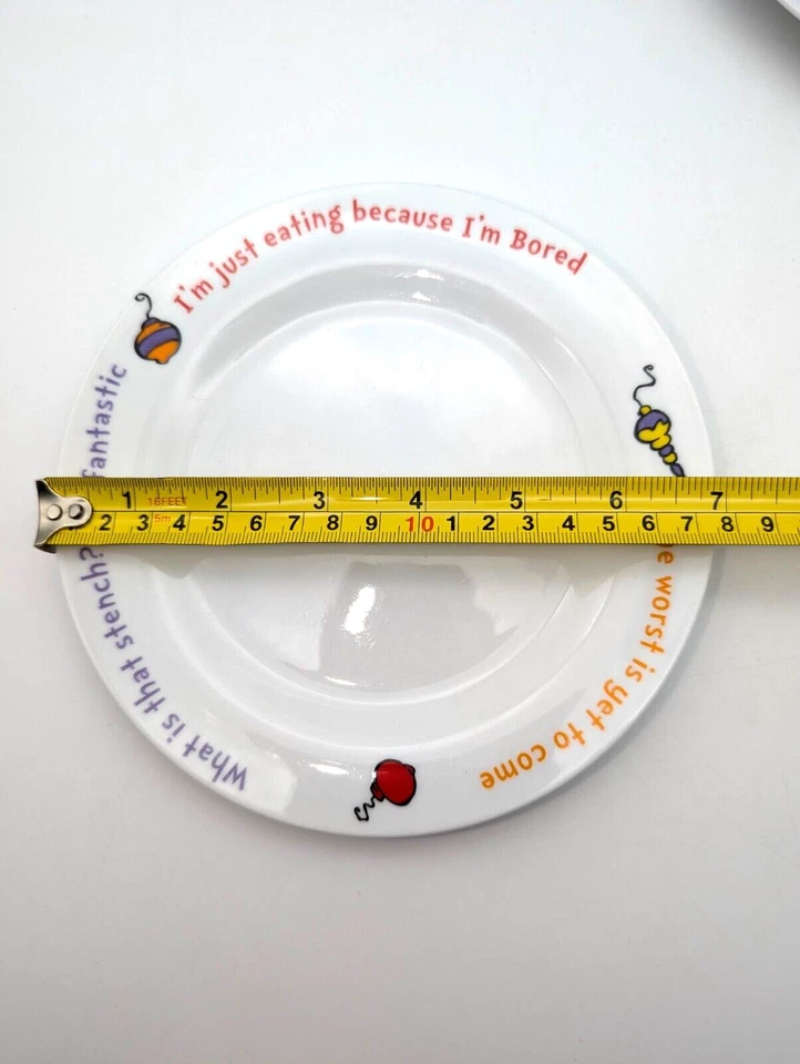 Juego de platos de 3 piezas Grinch Who Stole Christmas 2000 de colección plato de cena y ensalada y tazón Foto 3 de 4