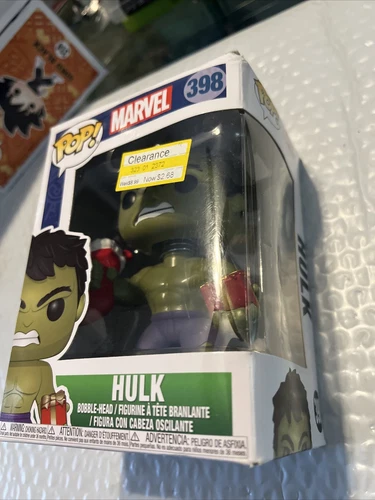 Funko POP! Marvel: Chrismas - Hulk (con regalos) figura de vinilo #398 caja de desgaste