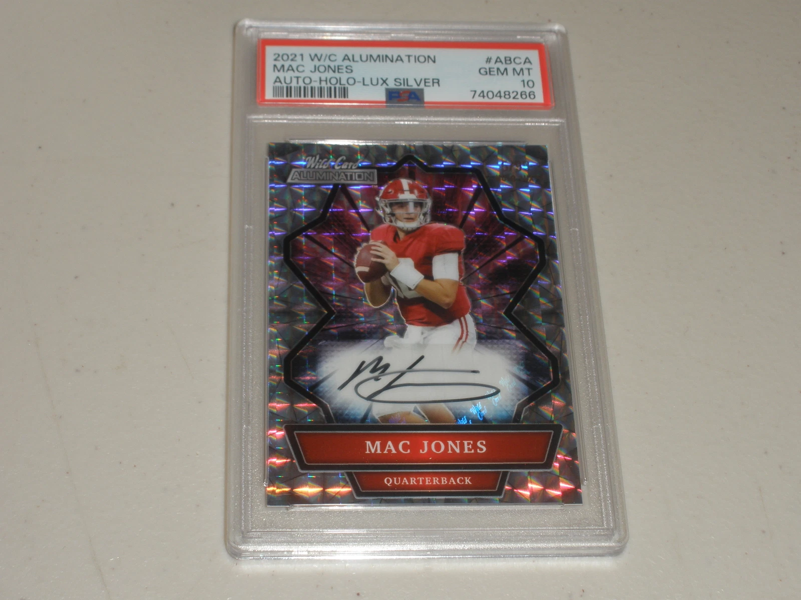 Trevor Lawrence Wild Card Alumination Autographs #ABCA Holo-Lux Silver