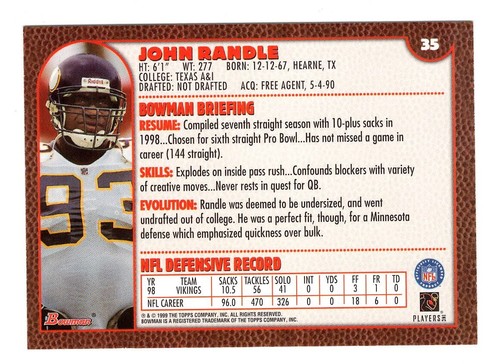 1999 Bowman Football Singles *You Pick* Base, Rookies, Parallel - Nrmt-Mt - Picture 67 of 501
