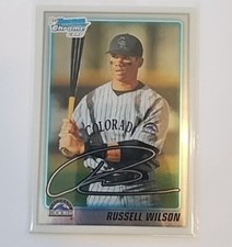 Russell Wilson 2010 Bowman Draft Picks & Prospects Chrome 1st BDPP 47 Rockies