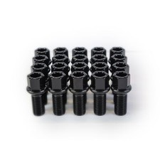 20 Black Skoda Wheel Bolts for Kodiaq Kushaq Octavia M14x1.5 Original style