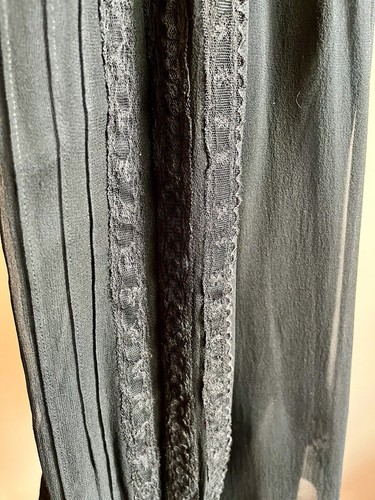 *Peruvian Connection* Silk Blouse 'Drawing Room' Blouse Blk Chiffon UK14 RP£375 - Picture 8 of 17