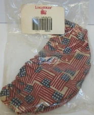 New in Package Longaberger Inaugural Old Glory Basket Liner 1997 #20681