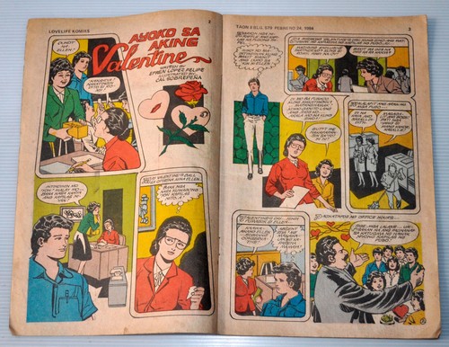 1984 Philippines LOVELIFE KOMIKS MAGASIN Ayoko Sa Aking Valentine COMICS No. 579 - Picture 2 of 4