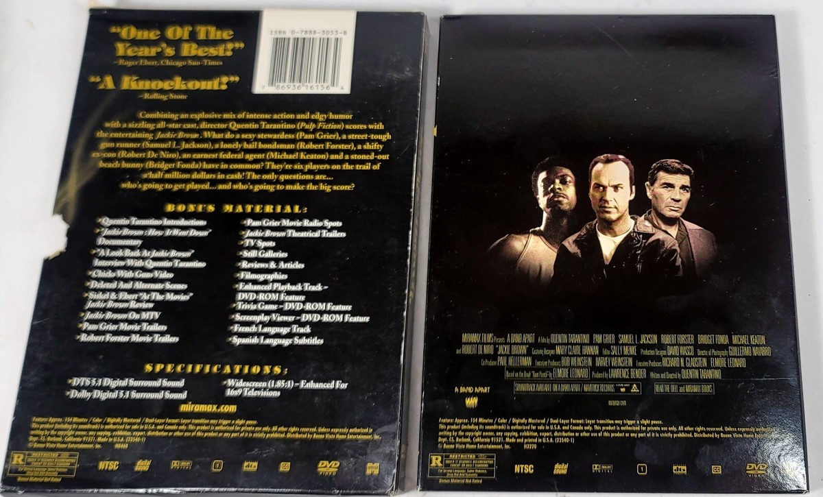 Jackie Brown (DVD, 2002, 2-Disc Set, Collectors Edition Jackie Brown (DVD, 2002, 2-Disc Set, Collectors Edition