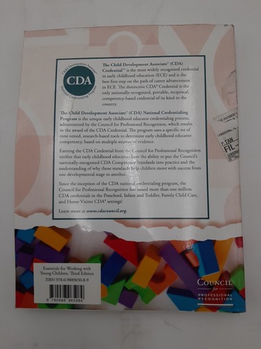 CDA Essentials for Working with Young Children 3rd Edition 9780988965089 - Picture 2 of 3