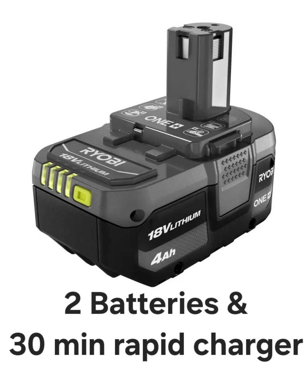 RYOBI Battery P197 LithIon 18V ONE+ 4.0Ah X2 & Rapid Charger P117 New/Open Box eBay