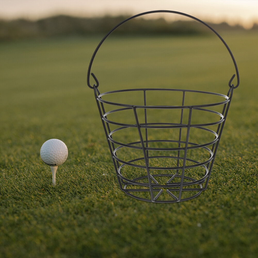 Outdoor Basket Bucket Golf Ball Storage Container Metal Barrel eBay