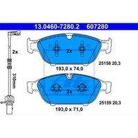 ATE BremsbeläGe 13.0460-7280.2 BremsklöTze FüR Audi A6 Avant 4G5 C7 4GD