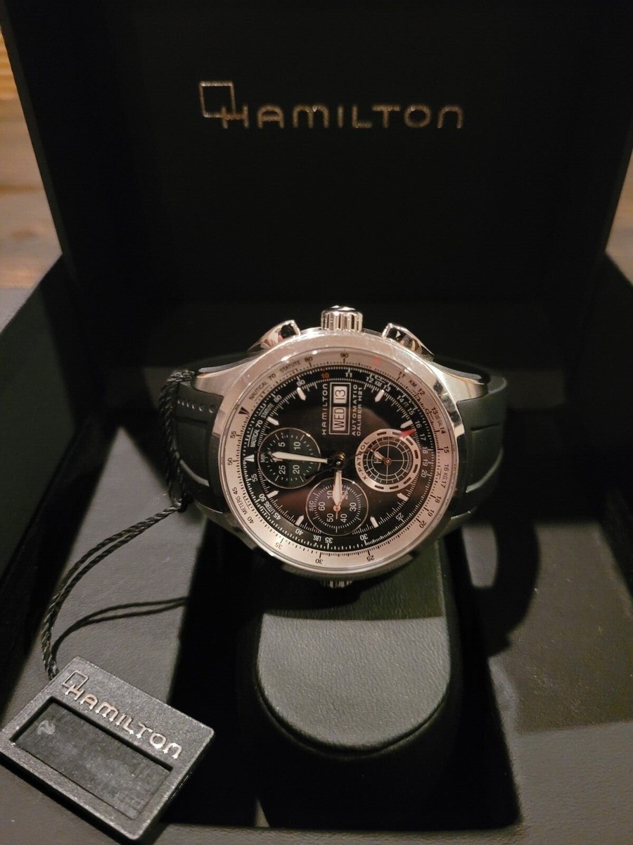 Hamilton Khaki Aviation X-Patrol Men's Black Watch with Rubber