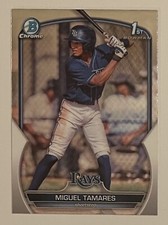 2023 Bowman Chrome Miguel Tamares BCP-179 1st Chrome Prospect Rays 