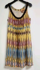 TORY BURCH DRESS,100% SILK ETHNIC PRINT, SLEEVELESS SZ 12