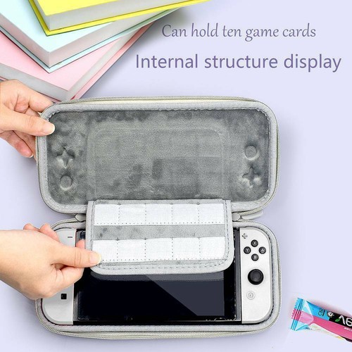 For Nintendo Switch OLED Storage Bag Protective Film Thumb Grip Cap Case Set AU - Picture 11 of 12