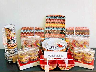 MISSONI For Target Espresso Mugs, Tray, Cups, Tumblers, Plates