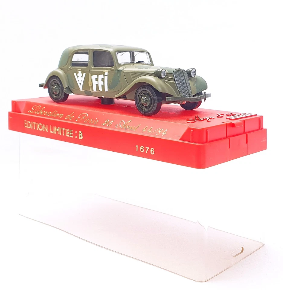 Solido 1:43 WWII CITROEN TRACTION AVANT Liberation Paris Army STAFF CAR MIB RARE - Image 2 of 4
