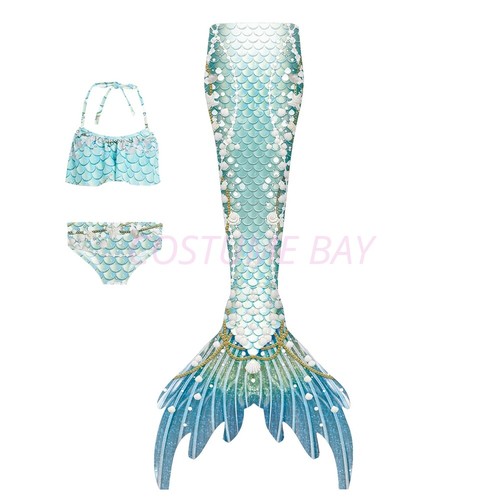 Adult Mermaid Tail Bikini Set Swimmable Costume for Swimming Cosplay Beachwear - Picture 23 of 67