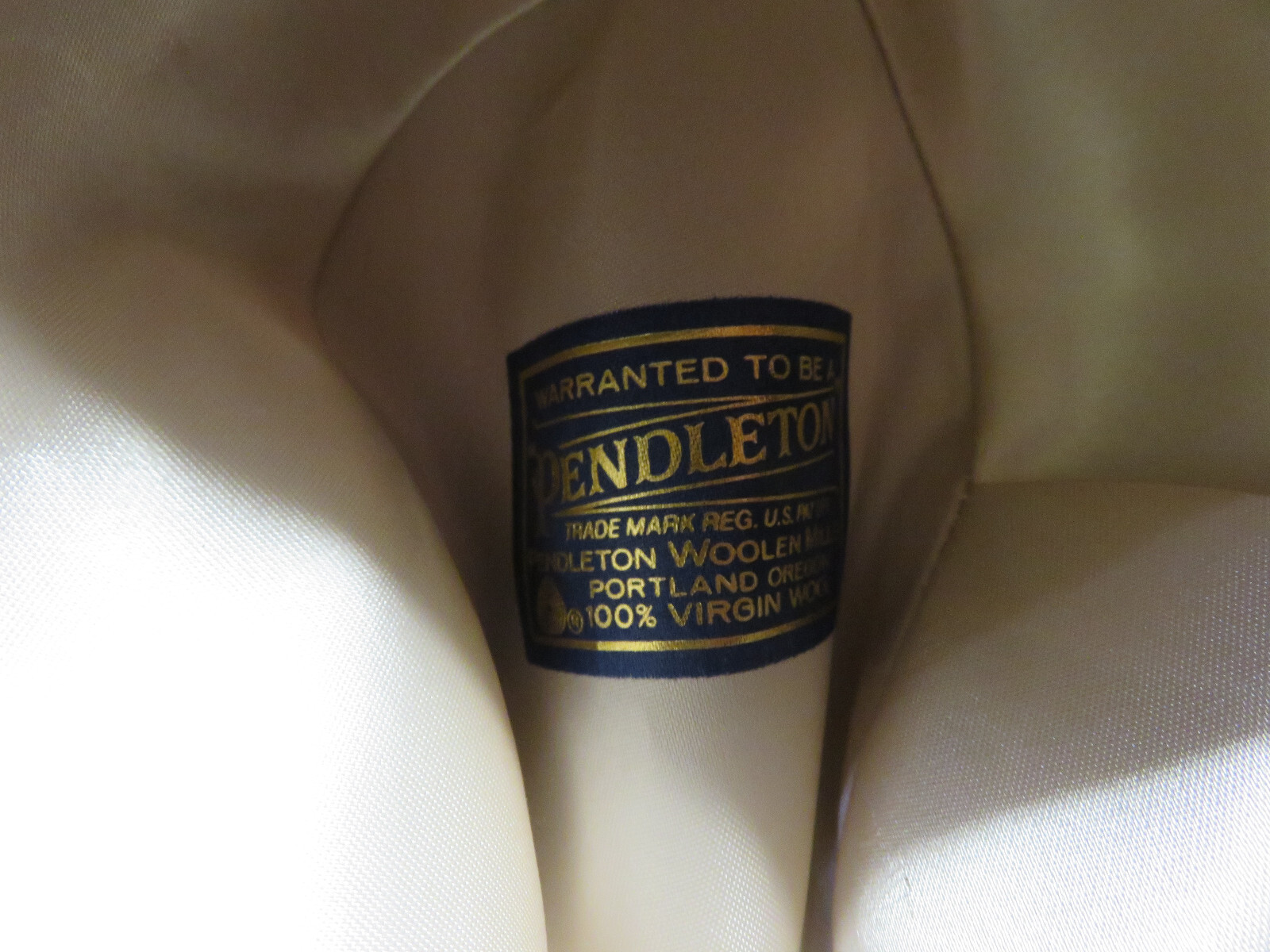 Pendleton 100% Virgin Wool Fedora Grey Herringbon… - image 8