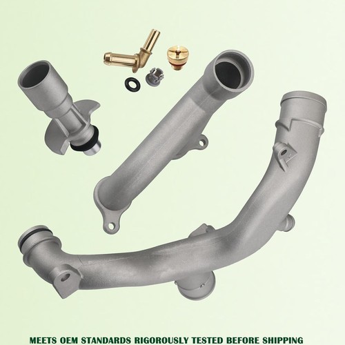Upgraded Aluminum Coolant Outlet Pipes Kit Compatible with Jaguar,Land Rover Ran - Picture 2 of 6
