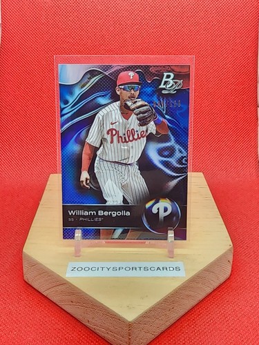 William Bergolla 2023 Bowman Platinum Top Prospects #TOP-55 Phillies #'d/150