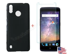 Soft TPU Case Cover + 9H Tempered Glass For ZTE Gabb Z2 Wireless Cell Phone Read