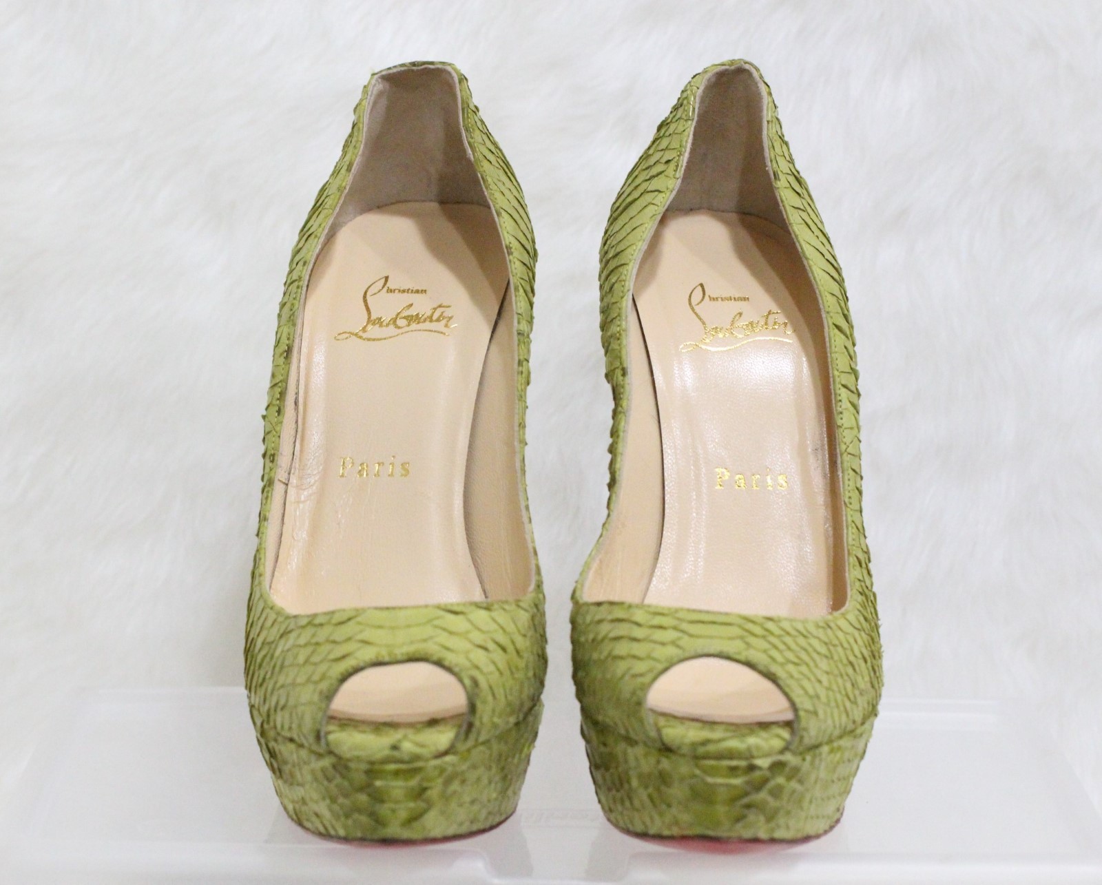 Christian Louboutin Bambou Green Watersnake Pumps Pumps Pumps EU 39.5 US 9 - 9.5 61efb1 Christian Louboutin Bambou Green Watersnake Pumps Pumps Pumps EU 39.5 US 9 - 9.5 61efb1