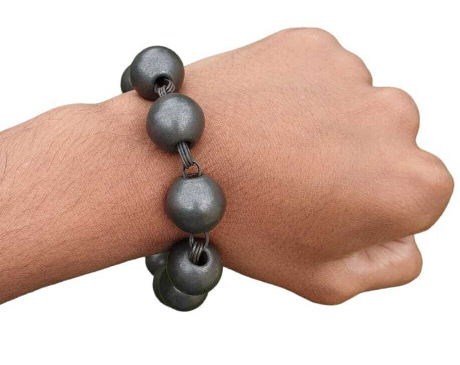 Pulsera de Cuentas Sarbloh Sólidas Meditación Manka Oración Hindu Singh Sikh Simrana