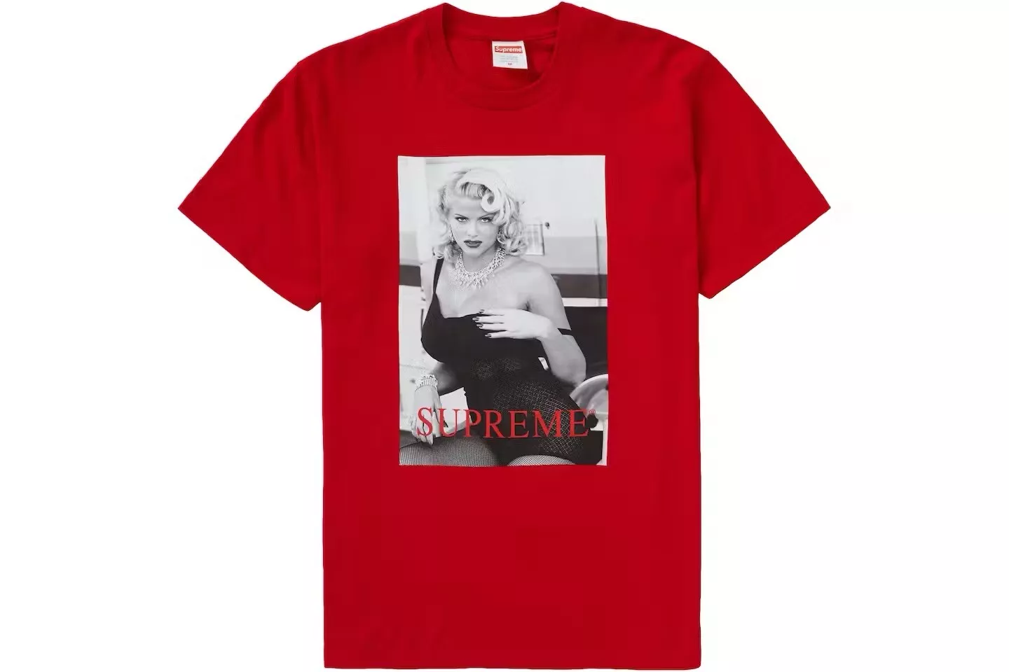 T shirt rouge Supreme SS21 Anna Nicole Smith taille M neuf