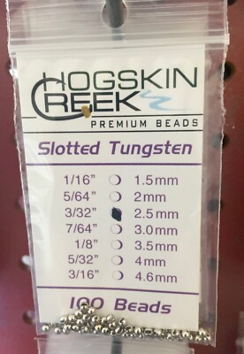 Tungsten Beads 100 Ct Silver All Sizes 1//16 to 5//32