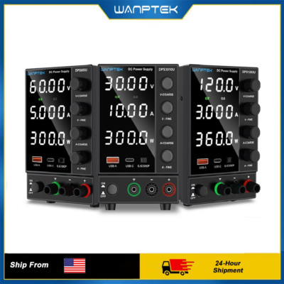 DPS Adjustable DC 0-30/60/120V 0-3/5/10A Lab Power Supply Variable Bench Switch