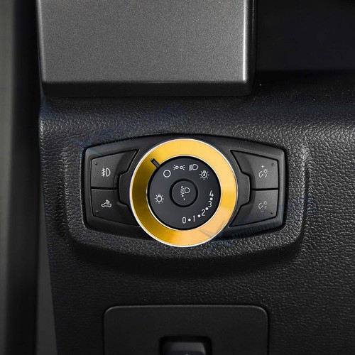 Radio Volume Tune Headlight Switch Button Knob Cover for Ford Mustang 2015-2023 - Foto 13 di 23