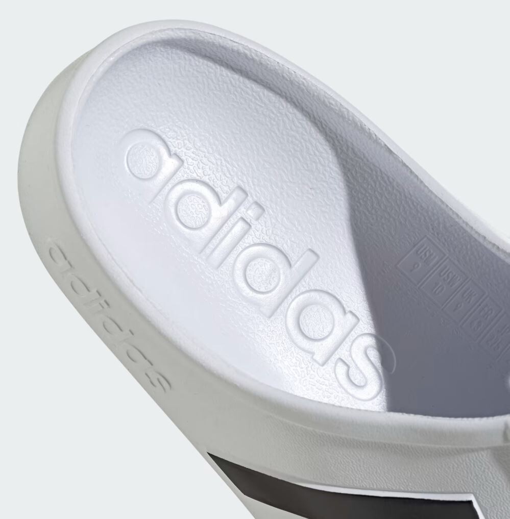 ADIDAS Adilette Clog Slip-On Unisex White NWOB FY8970 Casual Slipper Adidas Men Adilette Clog Slipper White Shoes Slide Water  main image 2