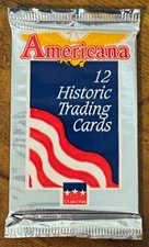 1992 Starline - AMERICANA - 12 Historic Trading Cards - Unopened Foil Pack