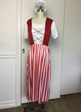 Girl Patriotic Dress Pirate Buccaneer Costume Theater Performance Youth Sz Large