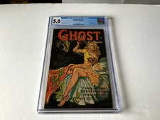 GHOST COMICS 2 CGC 5.0 CLASSIC LINGERIE COVER PRE CODE HORROR FICTION HOUSE 1952
