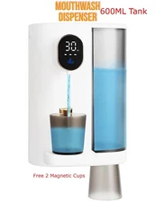 Automatic Mouthwash Dispenser Touch-Control Levels Wall Mounted Rechargeable