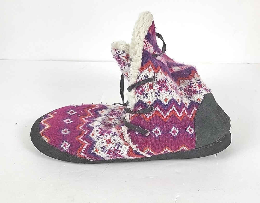 SAOLA Stivali ciabatte donna MUK LUKS; multicolore; suola marrone; grandi 8 9; WPL 6134;