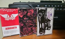 Aerosmith 3 Cassettes Vintage Rock 1980 Greatest Hits, 1987 Permanent, 1989 Pump