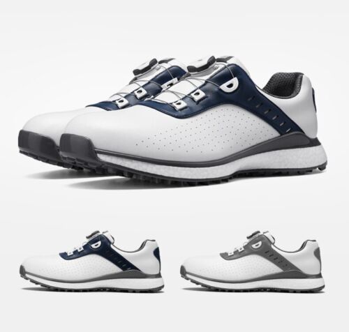 Men Golf Shoes Shoelaces Anti-side Slip Waterproof Men's Soft Sole Sports Shoes - Picture 9 of 14