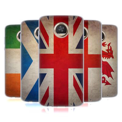HEAD CASE DESIGNS GRUNGE COUNTRY FLAGS 1 SOFT GEL CASE FOR MOTOROLA PHONES