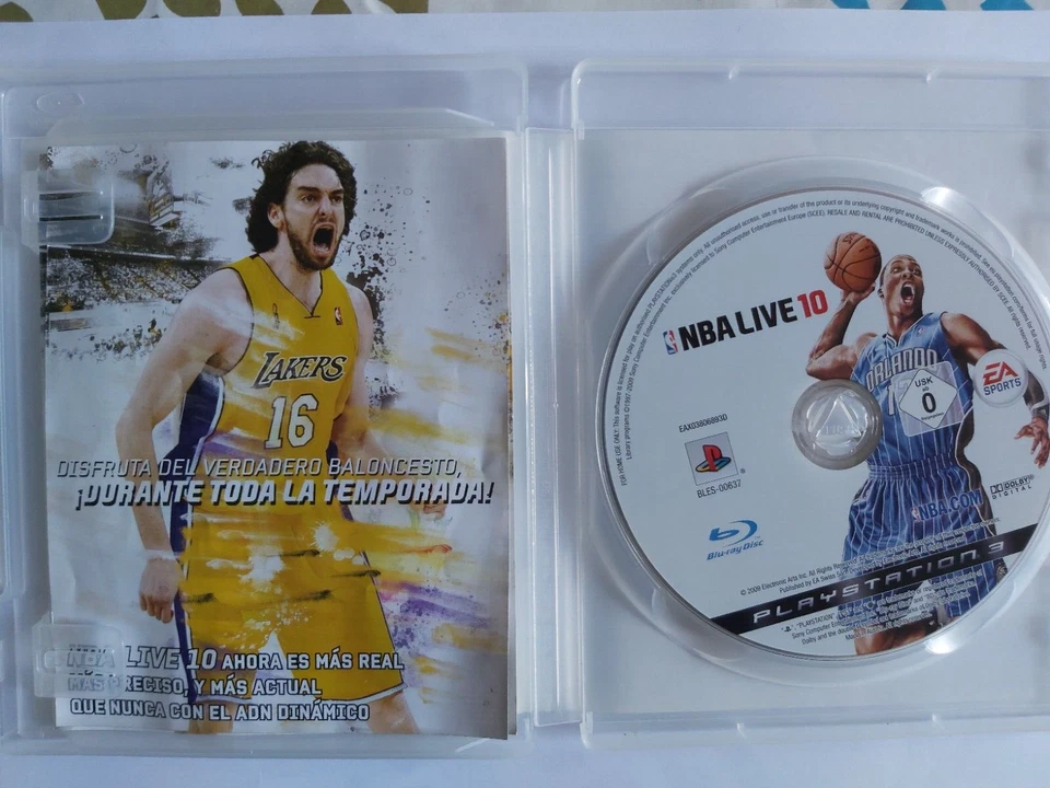 NBA LIVE 1O PS3 PAU GASOL PLAYSTATION3 AM, foto 3 de 5