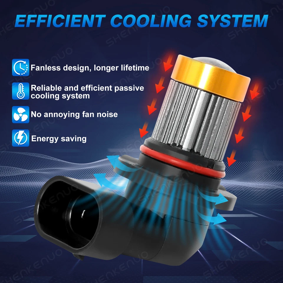 Bombillas antiniebla LED súper brillantes 3000K amarillo 9006 para Subaru Baja 2003-2006 Foto 2 de 4